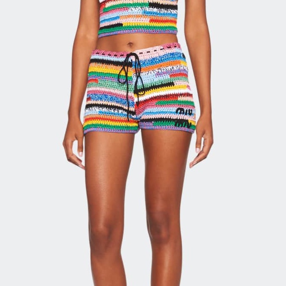 ISO : MIU MIU CROCHET SHORTS